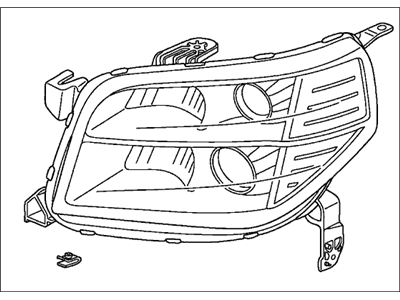 Honda 33101-S9V-A11 Headlight Unit, Passenger Side