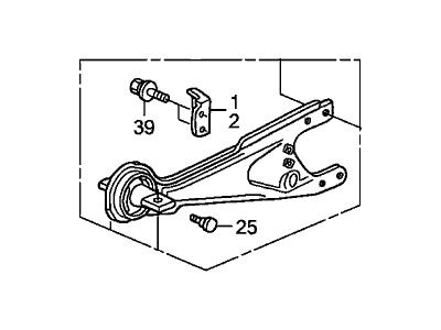 Honda 52372-S3V-A00 Arm Assembly, Left Rear Trailing