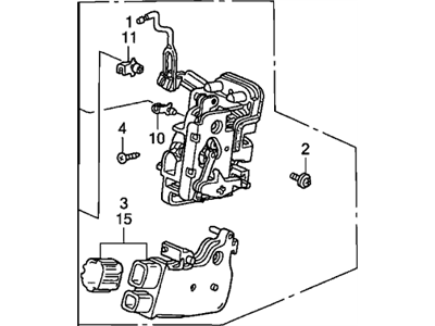 Honda Pilot Rear Passenger Door Handle Latch - 72610-S9V-A03