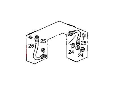 Honda 01466-S9V-A00 Hose Set, Rear Brake