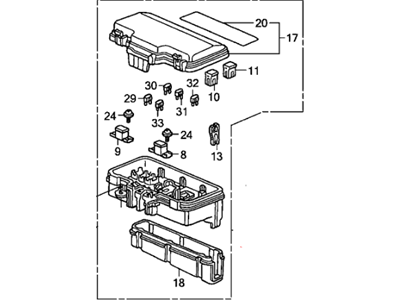 Honda Pilot Relay Block - 38250-S9V-A22