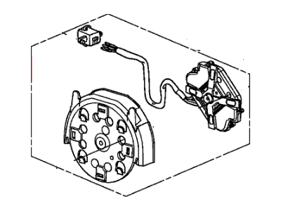 Honda 76215-S9V-C01 Actuator Sub-Assembly, Driver Side (Heated)