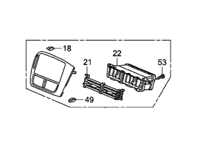 Honda 77250-S9V-A21ZA Panel Assy., Center *NH634L* (MIST SILVER)