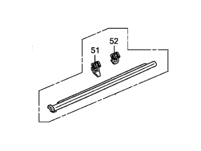 Honda 72450-S9V-A01 Molding Assy., L. FR. Door