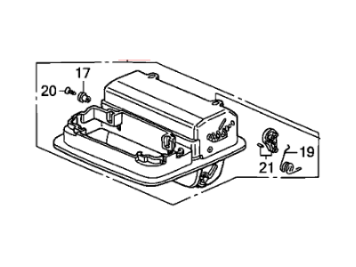 Honda 83250-SHJ-A03ZE Console Assy., Roof *YR204L* (LIGHT SADDLE)