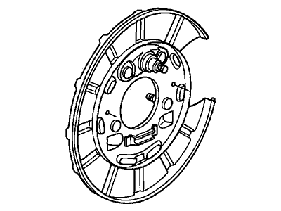 Honda 43120-S3V-A01 Plate, Driver Side Back