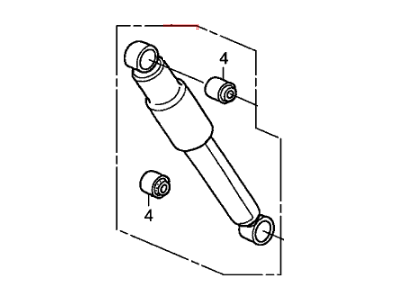 Honda 52610-STW-A01 Shock Absorber Assembly, Rear