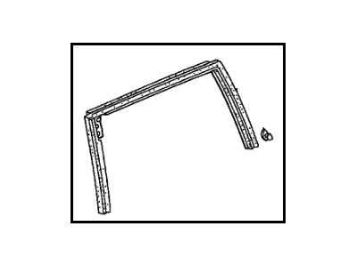 2003 Honda Pilot Door Seal - 72865-S9V-A01