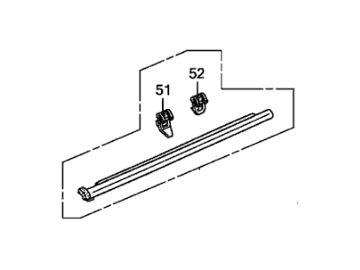 Honda 72410-S9V-A01 Molding Assy., R. FR. Door