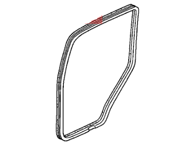 Honda 72855-S9V-A12 Seal, L. RR. Door Opening