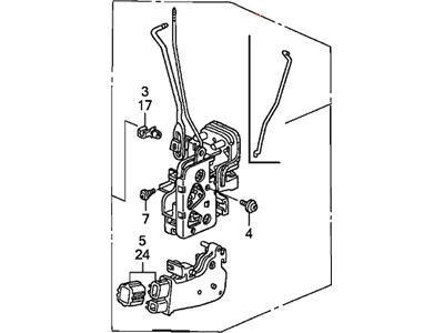 Honda 72150-S9V-A03 Lock Assembly Left Front Door