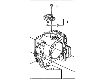 Honda 16400-RKB-003 Throttle Body, Electronic Control (Gma3A)