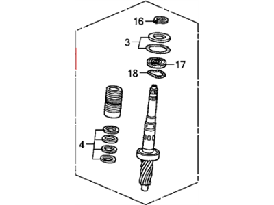 Honda Power Steering Control Valve - 53641-S9V-A02