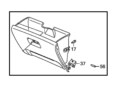 Honda 77500-S9V-A02ZC Box Assembly, Glove (Saddle)