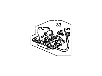 Honda 74801-S9V-A01 Lock, Tailgate