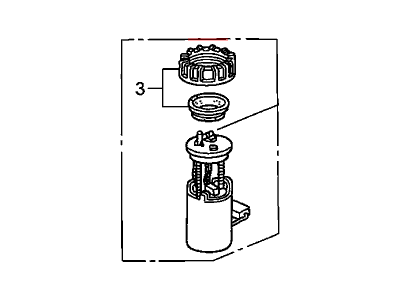 Honda 17045-S9V-A00 Module Assembly, Fuel Pump