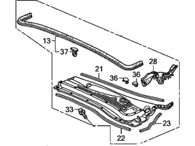 Honda 74210-S9V-A00 Cowl Top Assy., L. FR. Side