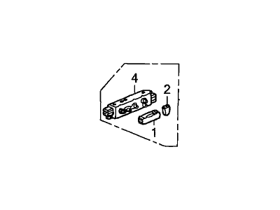 Honda 35955-S0X-A51ZG Switch Assembly, Driver Side Power Seat (Gray)