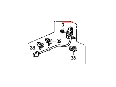 Honda 72182-S9V-A01 Switch Assy., L. Door Cylinder