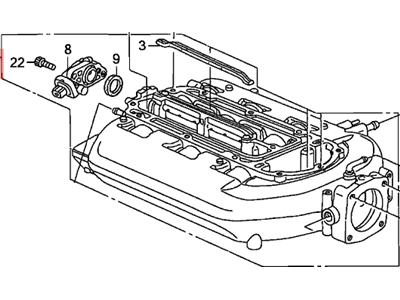 Honda Pilot Intake Manifold - 17030-RDA-A03