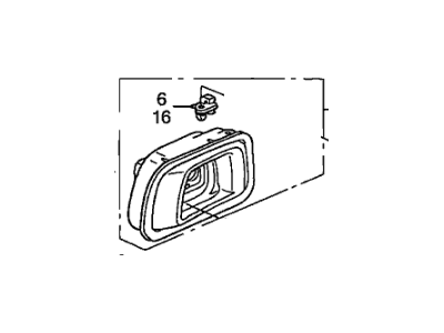 2006 Honda Pilot Door Handle - 72660-S9V-A01ZE