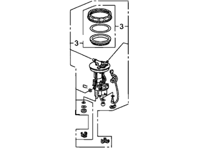 Honda 17048-SNA-A01 Filter Set, Fuel