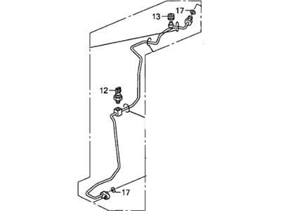 Honda 80341-SNE-A01 Pipe, Receiver