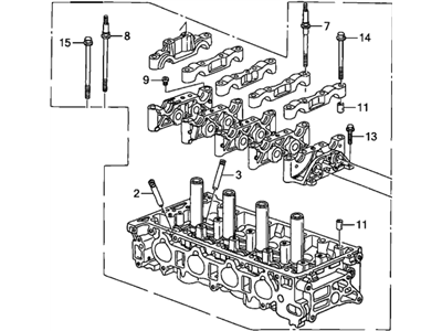 2008 Honda Civic Cylinder Head - 12100-RBC-000