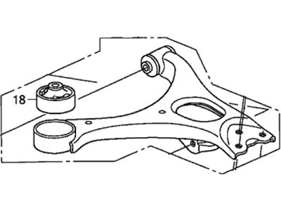 Honda 51360-SNA-A03 Arm, Left Front (Lower)