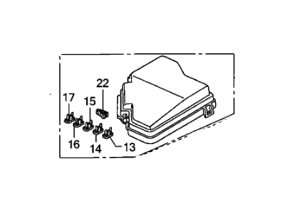 Honda 38256-SNA-A03 Cover, Relay Box (Upper)