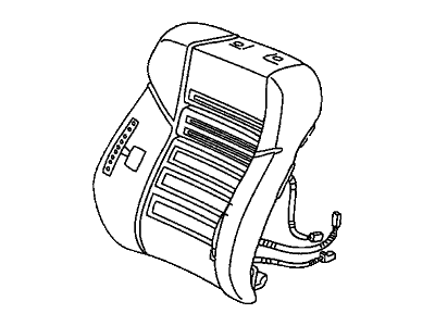 Honda 81127-SNX-C22 Pad, R. FR. Seat-Back (With OPDS Sensor)