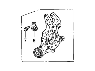 2007 Honda Civic Steering Knuckle - 52215-SNA-A50