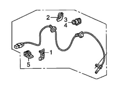 Honda 57455-SNE-A01 Sensor Assembly, Left Front