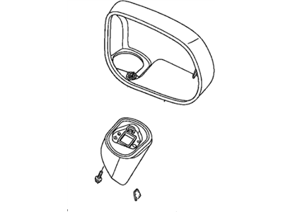 Honda 76255-SNA-A01ZD Housing Set, L. *NH578* (TAFFETA WHITE)