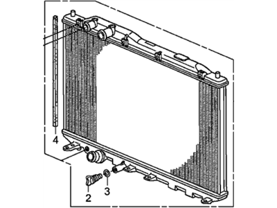 Honda 19010-RNA-A51 Radiator (Denso)