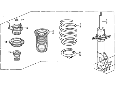 Honda 51601-SNX-A04 Shock Absorber Assembly, Right Front