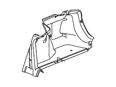 Honda 84601-SNA-A21ZA Lining Assy., R. Trunk Side *NH554L* (STONE GRAY)