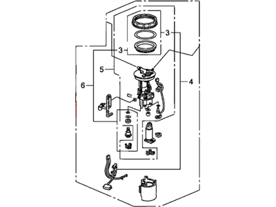 Honda 17045-SNA-A30 Module Assembly, Fuel Pump