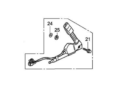 2009 Honda Civic Seat Belt Buckle - 04816-SNA-A01ZA