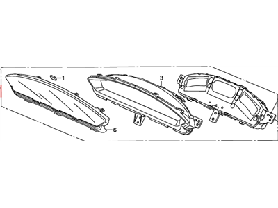 Honda 78100-SVB-A02 Meter Assembly, Combination