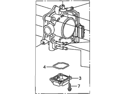 Honda 16400-RRB-A02 Throttle Body, Electronic Control (Gmb6A)