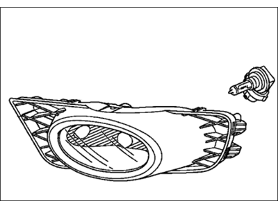 Honda 33950-SNA-A51 Foglight Assembly, Left Front