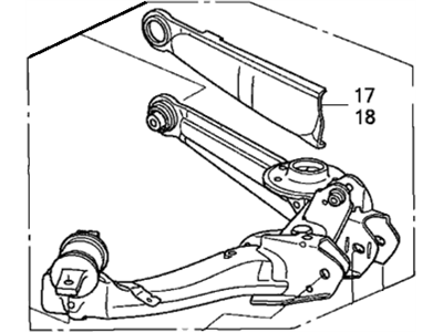 Honda 52370-SVB-A02 Arm, Right Rear Trailing