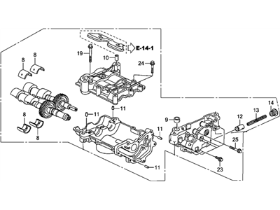 Honda Civic Oil Pump - 15100-RBC-016