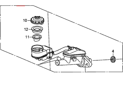 Honda 46100-SNA-A01 Master Cylinder Assembly