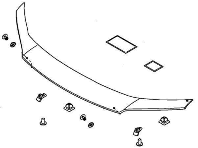 Honda Ridgeline Air Deflector - 08P47-T6Z-101