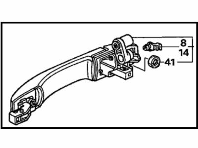 2005 Honda CR-V Door Handle - 72680-S9A-J01YN