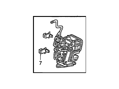 Honda 72652-S9A-G01 Lock Assembly, Left Rear Door