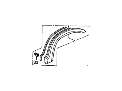 Honda 74450-S9A-000 Protector, L. RR. Wheel Arch