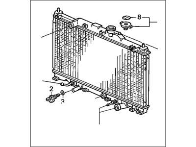 Honda 19010-PPL-A51 Radiator (Denso)